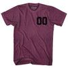 Custom Left Chest Number Name And Number Back Adult Tri-Blend T-shirt by Tribe Lacrosse