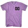 Custom Left Chest Number Name And Number Back Adult Tri-Blend T-shirt by Tribe Lacrosse