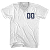 Custom Left Chest Number Name And Number Back Adult Tri-Blend V-neck T-shirt by Tribe Lacrosse