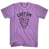 Custom Pizza Adult Tri-Blend T-shirt by Tribe Lacrosse