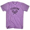 Custom Tennis Rackets Adult Tri-Blend T-shirt by Tribe Lacrosse