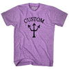 Custom Trident Adult Tri-Blend T-shirt by Tribe Lacrosse