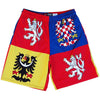 Czech Republic Coat of Arms Lacrosse Shorts in Blue by Tribe Lacrosse