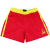 Drago Roacky Rugby Shorts in Red and Yellow by Ruckus Rugby