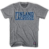 Finland Lacrosse Nation T-shirt - Athletic Grey / Adult X-Small - Lacrosse T-shirt