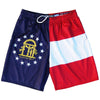 Georgia Flag Lacrosse Shorts by Tribe Lacrosse