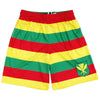 Hawaii Kanaka Maoli Flag Lacrosse Shorts in Red / Yellow by Tribe Lacrosse