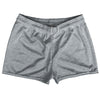Heathered Shorty Short Gym Shorts 2.5" Inseam Made In USA by Tribe Lacrosse