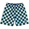 Hunter and White Checkerboard Lacrosse Shorts by Tribe Lacrosse