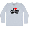 I Love Lacrosse Moms Adult Tri-Blend Long Sleeve T-shirt by Tribe Lacrosse