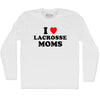 I Love Lacrosse Moms Adult Cotton Long Sleeve T-shirt by Tribe Lacrosse