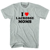 I Love Lacrosse Moms Adult Tri-Blend T-shirt by Tribe Lacrosse