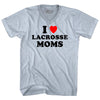 I Love Lacrosse Moms Adult Tri-Blend V-neck T-shirt by Tribe Lacrosse