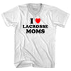 I Love Lacrosse Moms Adult Tri-Blend V-neck T-shirt by Tribe Lacrosse