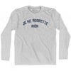 Je Ne Regrette Rien Adult Cotton Long Sleeve T-shirt by Tribe Lacrosse
