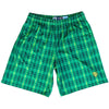 Kelly Tartan Paid Lacrosse Shorts in Kelly by Tribe Lacrosse