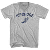 Kipchoge Running Track Winged Foot Adult Cotton V-neck T-shirt by Tribe Lacrosse