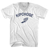 Kipchoge Running Track Winged Foot Adult Tri-Blend V-neck T-shirt by Tribe Lacrosse