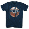 La Aztecs Round Crest Soccer Adult Tri-Blend T-shirt by Tribe Lacrosse