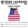 Lax Chain Lacrosse Pinnie in Black & White by Tribe Lacrosse