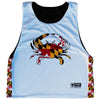 Maryland Flag Crab Lacrosse Reversible Pinnie - White / Youth X-Small / No - Graphic Lacrosse Pinnies