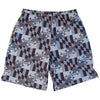 Maryland Flag Grey-Scale Lacrosse Shorts in Grey by Tribe Lacrosse