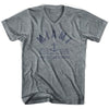 Miami Anchor Life on the Strand V-neck T-shirt in Athletic Grey by Life On the Strand