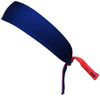 Navy & Orange Reversible Headband in Navy and Orange by Wicked Headbands