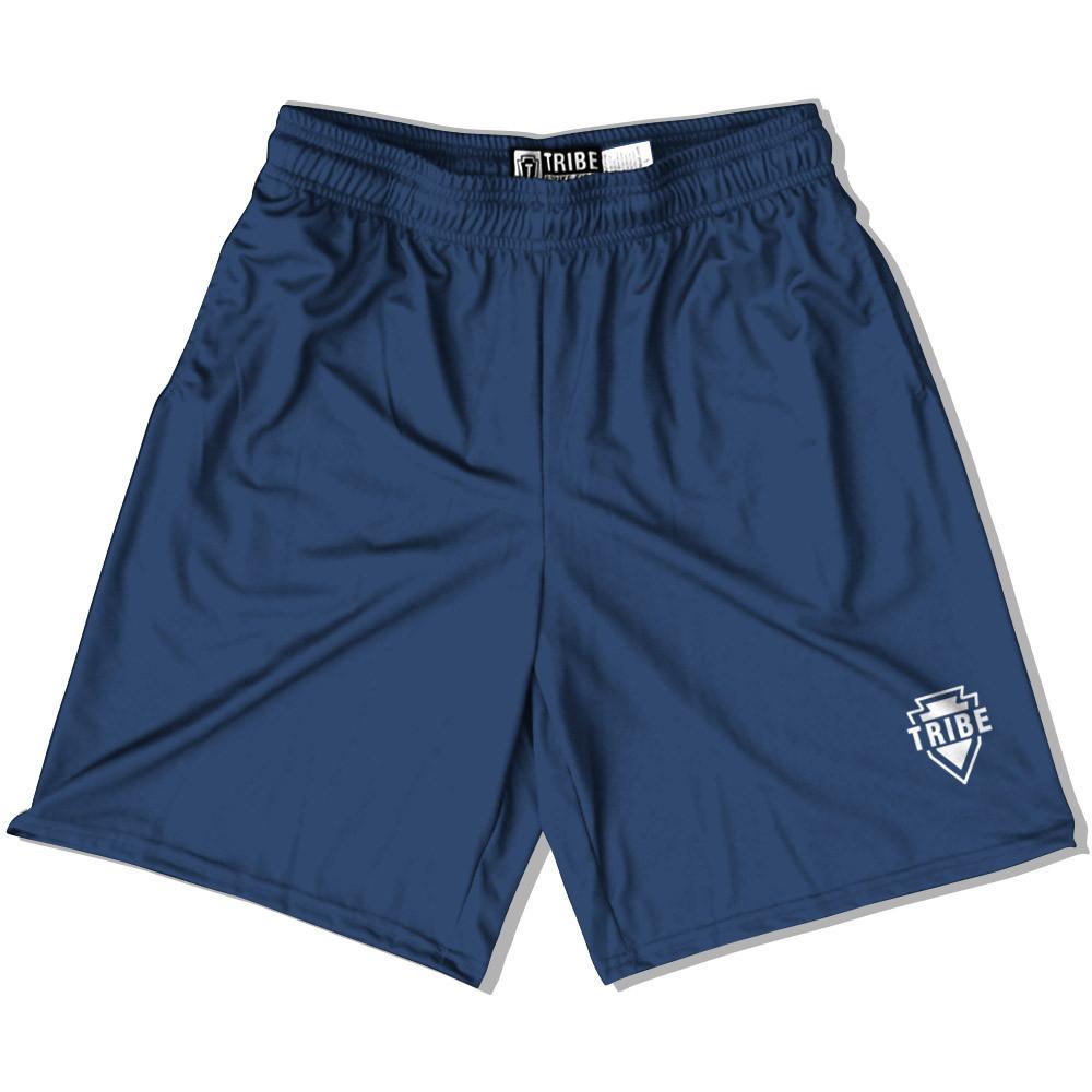 Navy Battle Lacrosse Shorts in Navy by Tribe Lacrosse