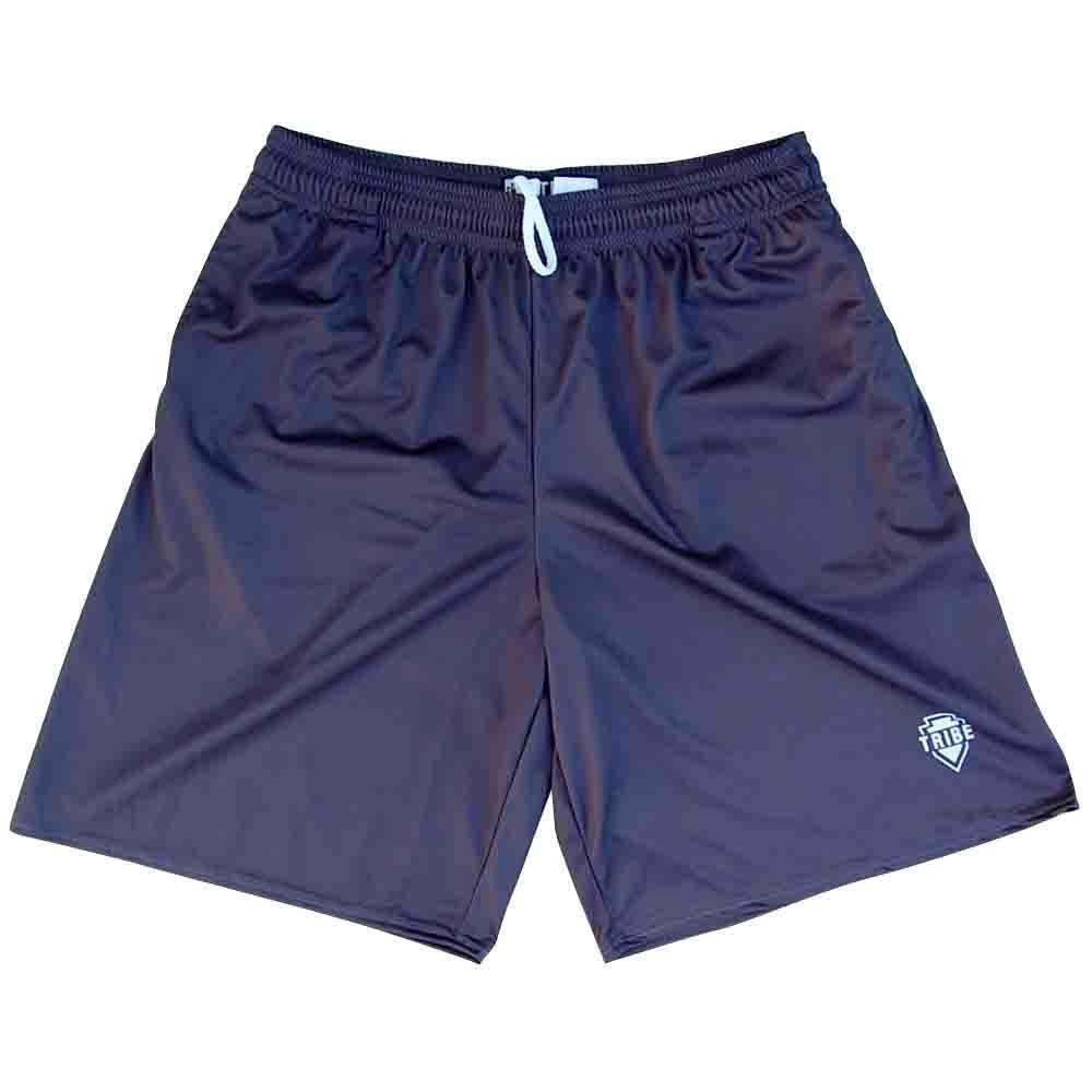 Tribe Navy Lacrosse Shorts in Navy by Tribe Lacrosse