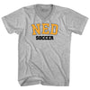 Netherlands Soccer Codes Adult Cotton V-neck T-shirt  by Tribe Lacrosse