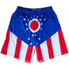 Ohio Flag Lacrosse Shorts in Red White and Blue by Tribe Lacrosse