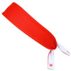 Orange & White Reversible Elastic Tie 2.25 Inch Headband in Orange by Wicked Headbands