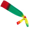 Rasta Ombre Black Reversible Elastic Tie 2.25 Inch Headband in Red Yellow Green by Wicked Headbands