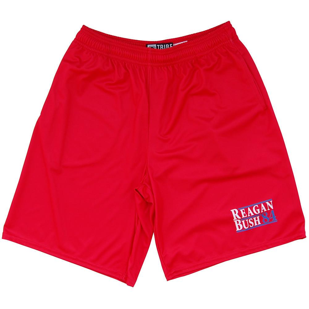 Reagan Bush 84 Lacrosse Shorts in Red by Tribe Lacrosse