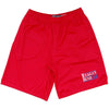 Reagan Bush 84 Lacrosse Shorts in Red by Tribe Lacrosse
