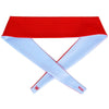 Red & White Reversible Elastic Tie 2.25 Inch Headband in Red by Wicked Headbands
