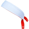 Red & White Reversible Elastic Tie 2.25 Inch Headband in  by Wicked Headbands