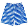 Royal and White Houndstooth Lacrosse Shorts in Royal and White by Tribe Lacrosse