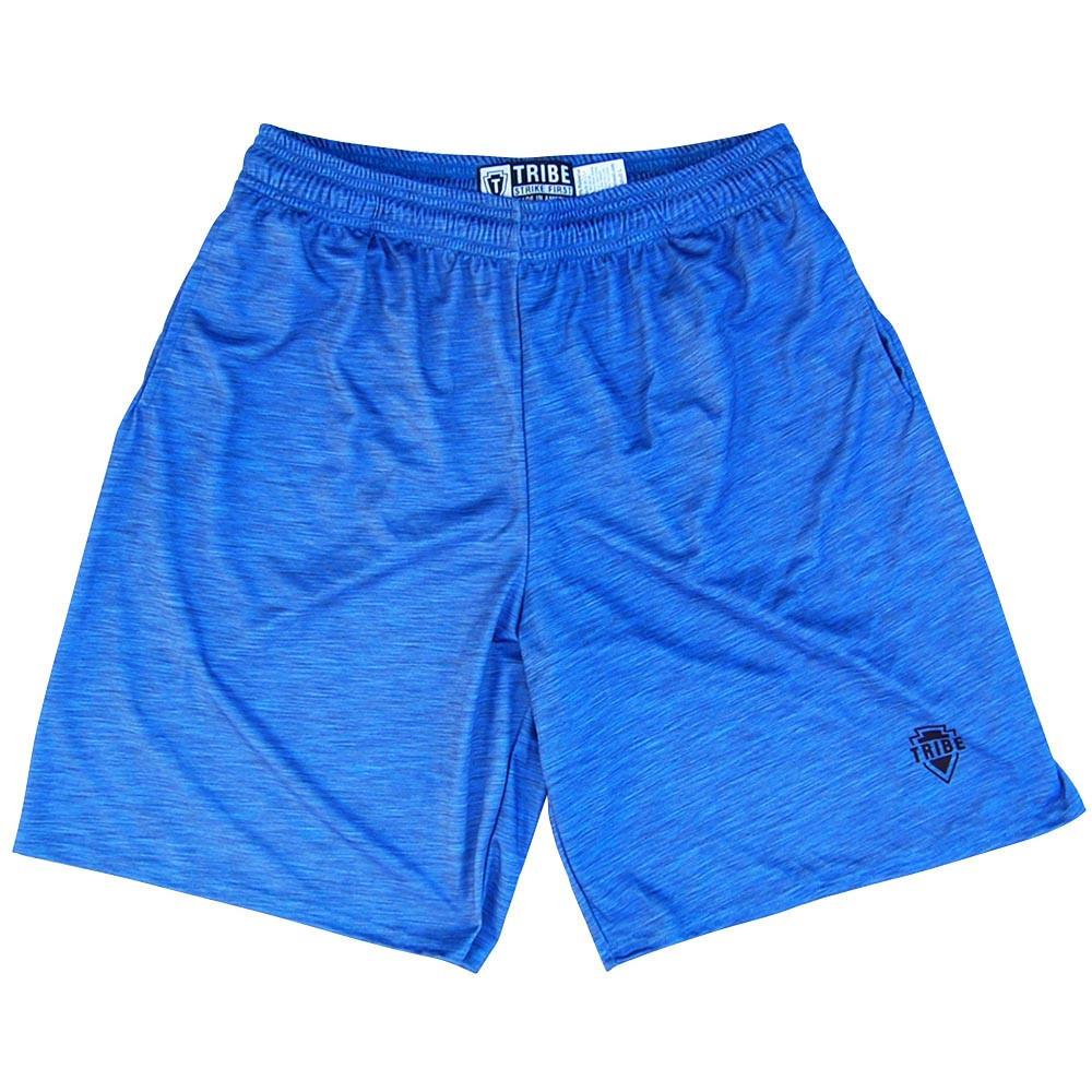 Royal Heather Lacrosse Shorts in Royal by Tribe Lacrosse