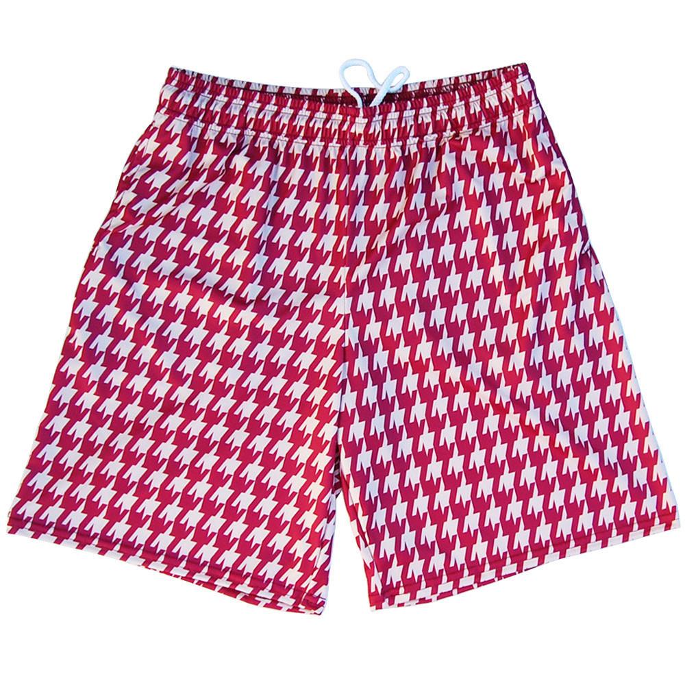 Seminoles Houndstooth Lacrosse Shorts in Maroon & Gold by Tribe Lacrosse
