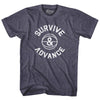 Survive And Advance Basketball Adult Tri-Blend T-shirt by Tribe Lacrosse