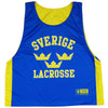 Sweden Sverige Lacrosse Reversible Pinnie