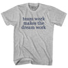 Team Work Makes The Dream Work Rage Font Youth Cotton T-shirt by Tribe Lacrosse