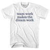 Team Work Makes The Dream Work Rage Font Youth Cotton T-shirt by Tribe Lacrosse