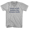 Team Work Makes The Dream Work Rage Font Adult Tri-Blend V-neck T-shirt by Tribe Lacrosse