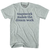 Teamwork Makes The Dream Work Rage Font Adult Tri-Blend T-shirt by Tribe Lacrosse