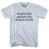 Teamwork Makes The Dream Work Rage Font Adult Tri-Blend T-shirt by Tribe Lacrosse