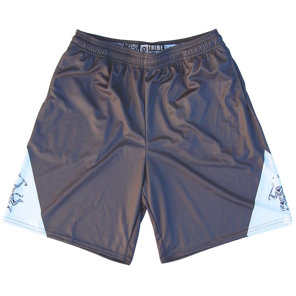 Tribe Warrior Lacrosse Shorts in Charcoal by Tribe Lacrosse