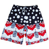 USA Patriotic Beer Pong Lacrosse Shorts in Navy by Tribe Lacrosse